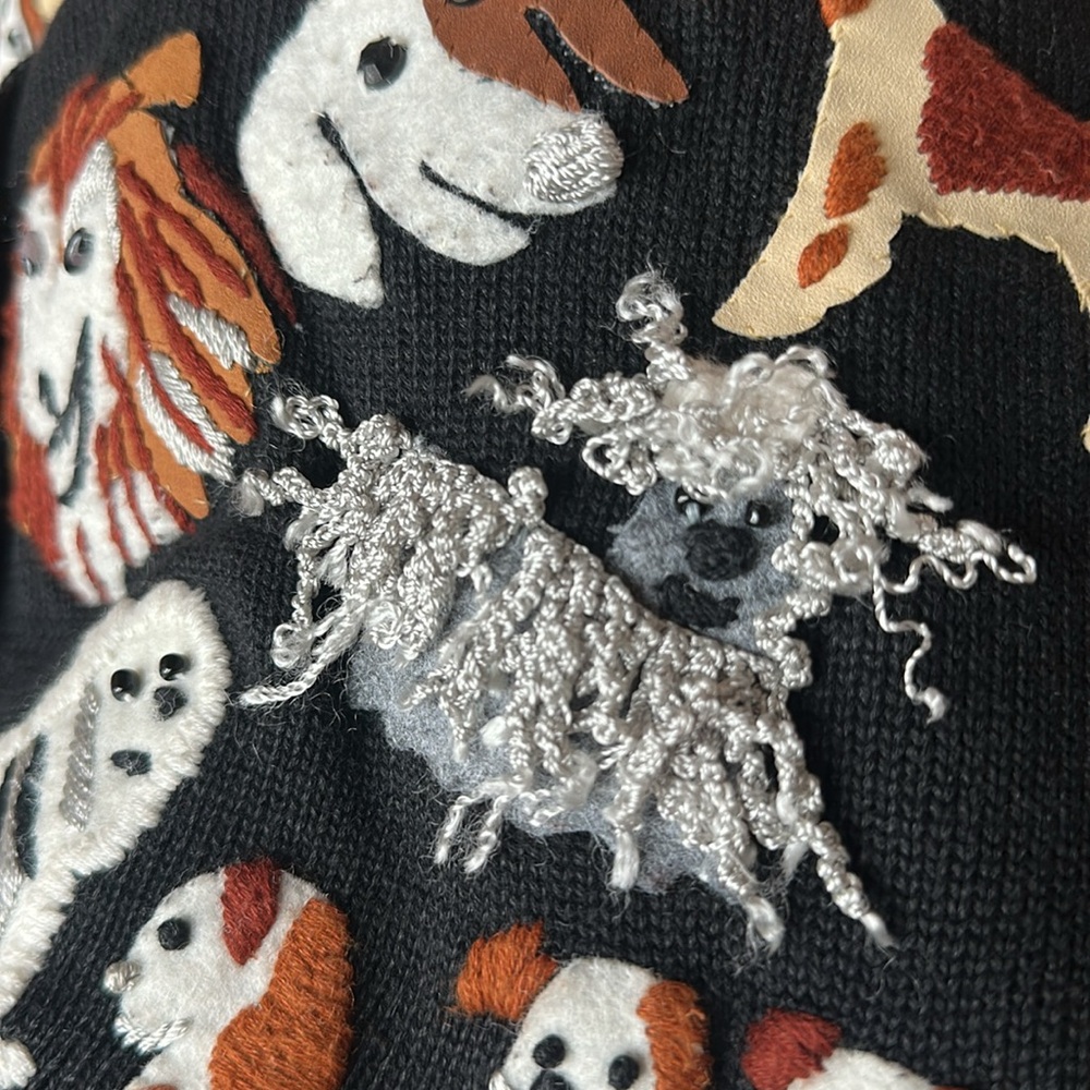 Michael Simon Vintage 1990s Dog Cardigan - Picture 15 of 15
